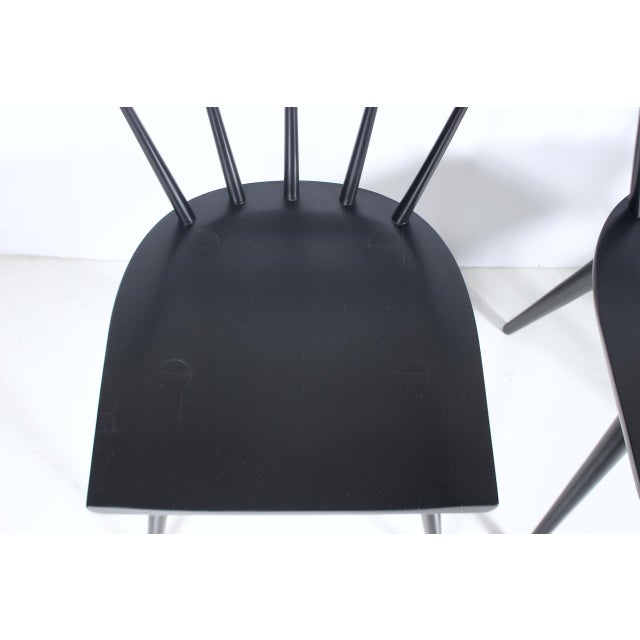 Set of 8 Attributed to Paul McCobb Planner Group Black Dining Side Chairs For Sale - Image 11 of 18
