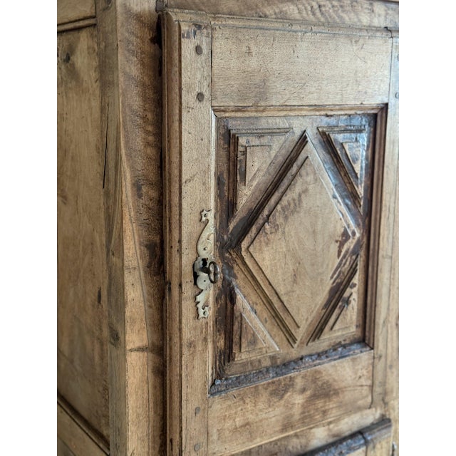 Rustic European Antique French Oak Cupboard For Sale - Image 3 of 8