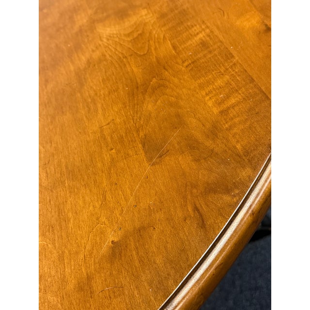 Black Ethan Allen New Country 42” Round Dining Table For Sale - Image 8 of 10