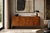 Tomlinson Burl Walnut Credenza or Sideboard, Brass Trim, North Carolina, 1960s Mid-century modern burl wood credenza by...