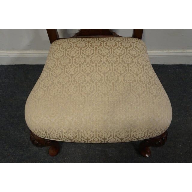 Brown Kincaid Furniture Solid Cherry Traditional Queen Anne Style Splat Back Dining Side Chair W. Shell Carving For Sale - Image 8 of 10