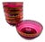 Cranberry Red Murano Glass Bowls attributed to Seguso, 1960s, Set of 6 For Sale