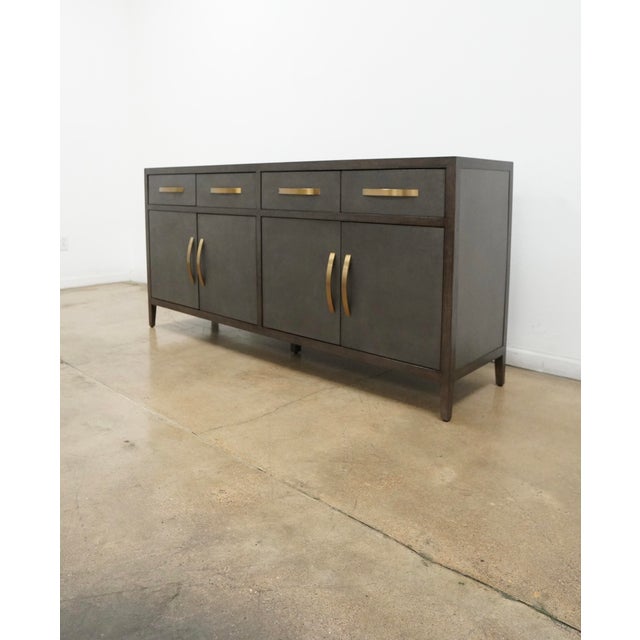 2020s Bassett Emilia Shagreen Credenza For Sale - Image 5 of 18