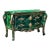 Louis XV Style Green Commode With Gold Leaf & Bronze Details – Luxury 2 Drawer Chest For Sale