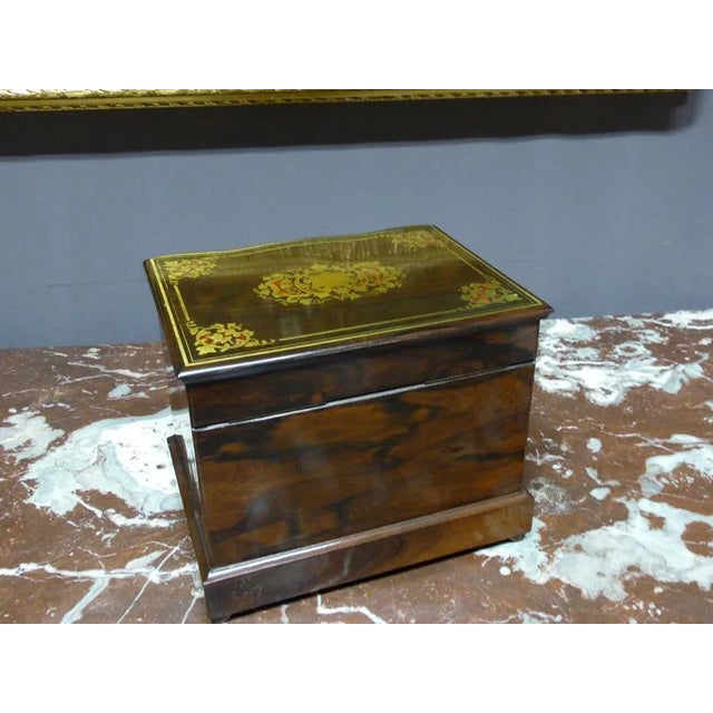 Antique Napoleon III Marquetry Cellar Liquor Set For Sale - Image 7 of 13