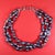 2020s Ajd 18 Inch Three Strand Peacock Color Keshi Pearl Necklace For Sale - Image 5 of 5