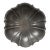 Antique European Pewter Crespina Bowl, 10" Heavy Fluted Scalloped Bowl With Crowned Touchmarks For Sale