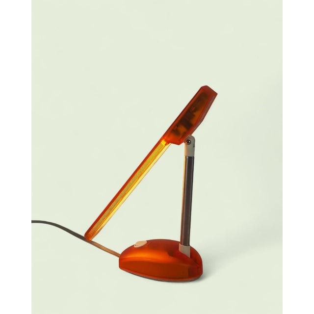 Italian Minimalist Orange Microlight Desk Lamp by Ernesto Gismondi for Artemide, 1990s For Sale - Image 12 of 18