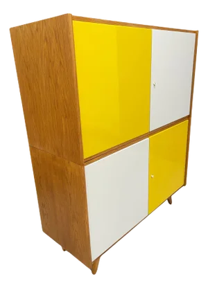 U-450 Cabinet in Oak Veneer by Jiří Jiroutek for Interiér Praha, 1960s