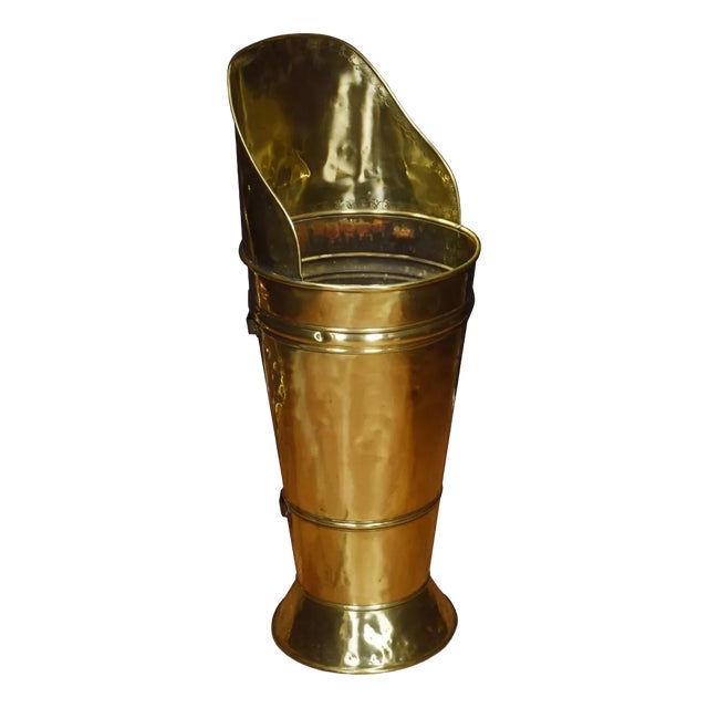 19th Century Brass Umbrella Stand For Sale