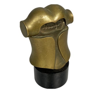 Spanish Bronze Marzotto Torso Sculpture by Miguel Berrocal, 1986 For Sale