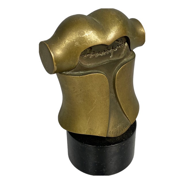 Spanish Bronze Marzotto Torso Sculpture by Miguel Berrocal, 1986 For Sale