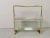 Metal Gio Ponti Style Brass and Glass Magazine Rack, 1950s For Sale - Image 7 of 7