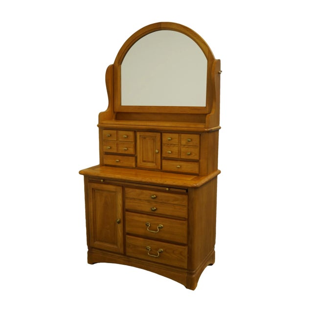 BASSETT FURNITURE Country French 38" Chest on Chest w. Mirror 2050-213 / 2050-297 / 2050-257 - 47 Ash Finish Total...