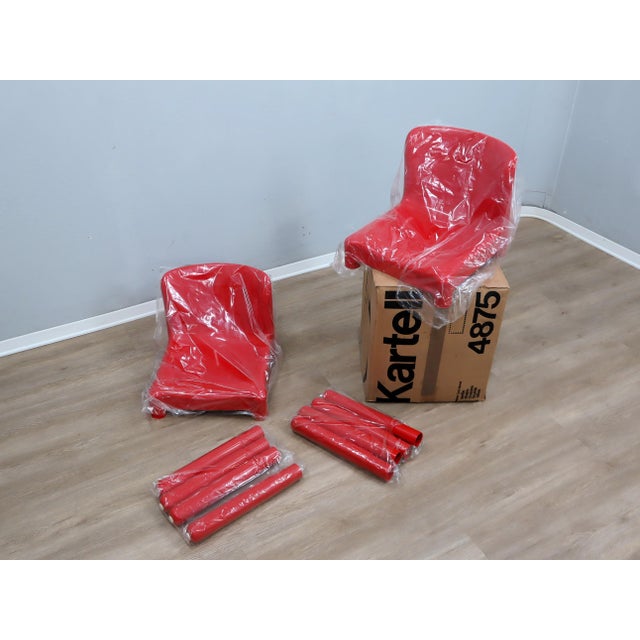 1970s Model 4875 Chairs by Carlo Bartoli for Kartell, 1970s, Set of 2 For Sale - Image 5 of 7