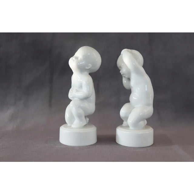 Porcelain Figurines by Bing & Grondahl, 1980s, Set of 2 For Sale - Image 3 of 9