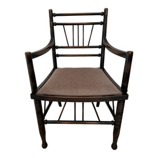 Aesthetic Decor Thebes Armchair With Truffle Colored Mohair For Sale