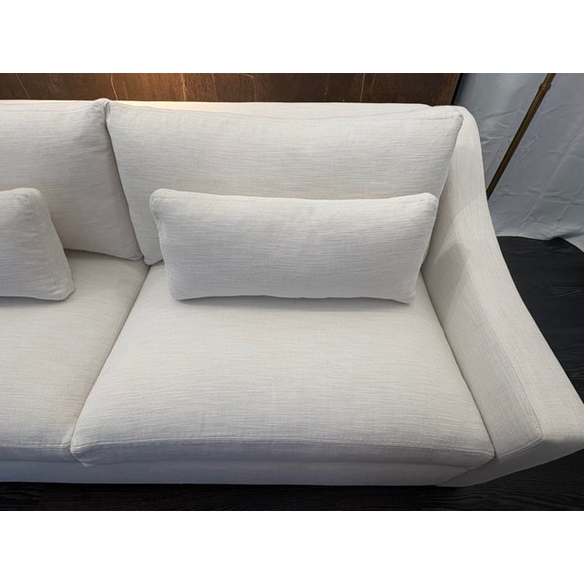 Rh Belgian Classic Slope Arm 2-Cushion Sofa – 7' | Classic Depth | Perennials® Performance Textured Linen Weave | Natural For Sale - Image 13 of 18