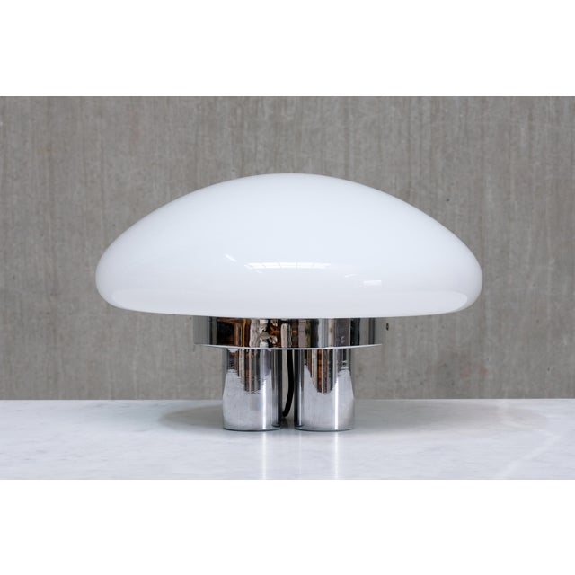 This rare table lamp was designed by Sergio Mazza and Giuliana Gramigna in 1973. The model is called Magnolia, produced by...
