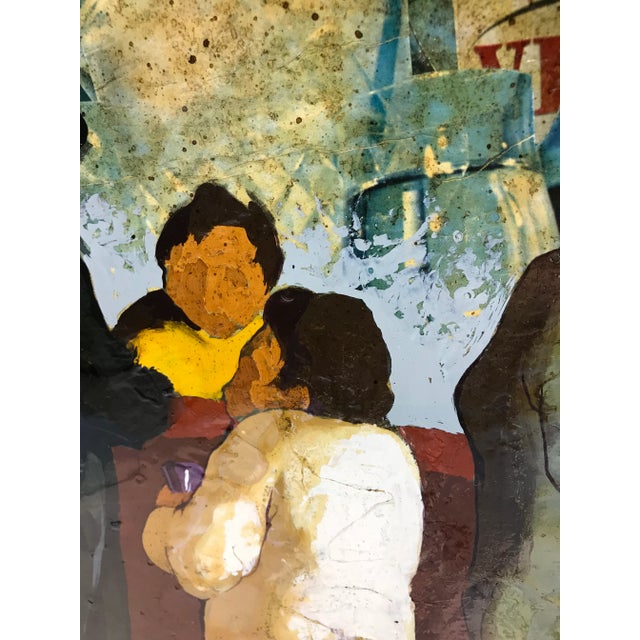 1970s Framed “Escartus” Oil on Canvas Painting For Sale In Detroit - Image 6 of 13