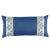 Contemporary Schumacher Custis Stripe Embroidered 24" Lumbar Pillow in Chesapeake For Sale - Image 3 of 3
