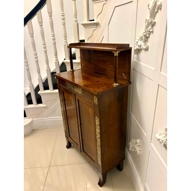 Wood Antique Regency Mahogany Chiffonier or Side Cabinet, 1820 For Sale - Image 7 of 15