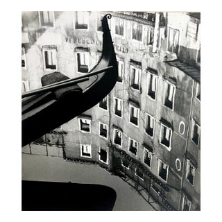 Stanley Twardowicz, Vintage Silver Gelatin Photograph Stanley Twardowicz Venice Italy Gondola Photo For Sale