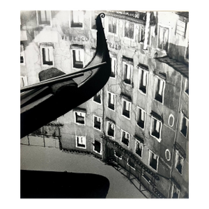 Stanley Twardowicz, Vintage Silver Gelatin Photograph Stanley Twardowicz Venice Italy Gondola Photo