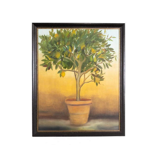 Lemon Tree Framed Painting on Canvas This piece of art measures: 55 wide x 1.5 deep x 67 inches high We take our photos in...