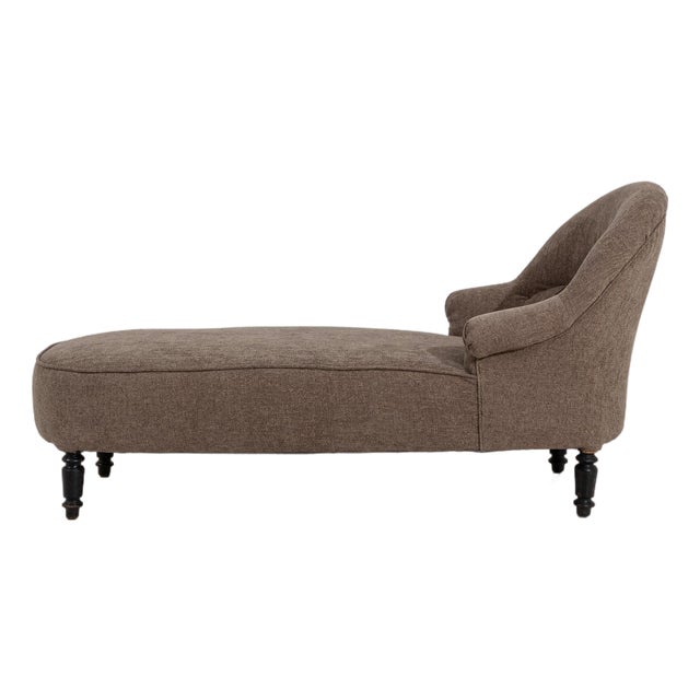 Napoleon III Chaise Longue, Second Empire Style, France, Circa 1880 For Sale