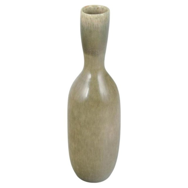 1970s Ceramic Vase with Hares-Fur Glaze by John Andersson for Höganäs, 1970s For Sale - Image 5 of 5