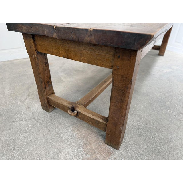 Farmhouse Table in Oak, 1950s For Sale - Image 6 of 12