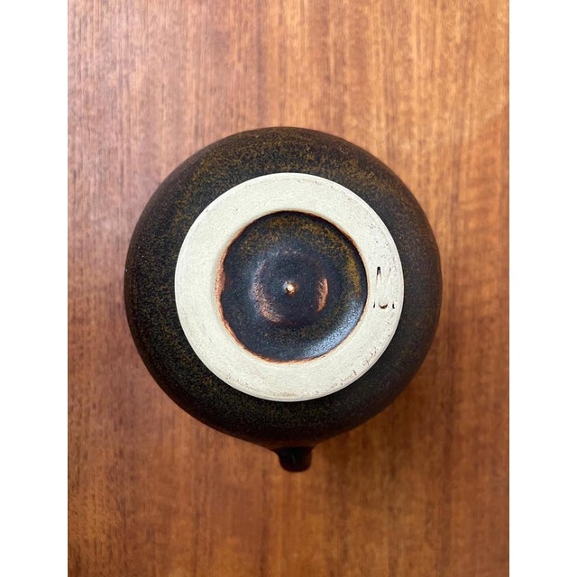 Mid-Century German Studio Pottery Carafe Vase by Otto Wichmann, 1960s For Sale - Image 13 of 18