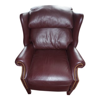Leather Wingback Recliner For Sale