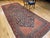 Persian Vintage Persian Malayer Gallery Area Rug, Hand-Knotted Wool, Geometric Pattern, 5x13, Navy & Terracotta For Sale - Image 3 of 16