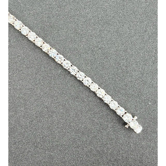 9.05 Ct Diamond Tennis Bracelet For Sale In Chicago - Image 6 of 8