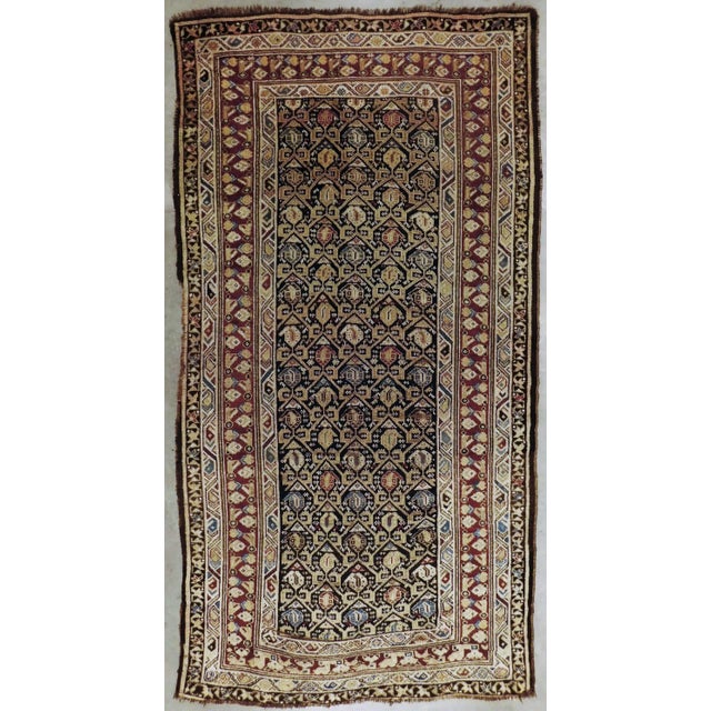 Early 20th Century Antique Hand Made Wool Caucasian Rug For Sale - Image 13 of 13