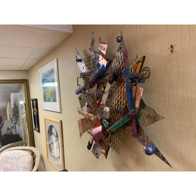 Contemporary Justin Coopersmith Abstract Metal Wall