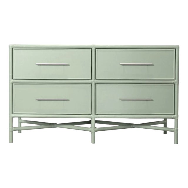 Verona Four-Drawer Dresser, Celery Green For Sale