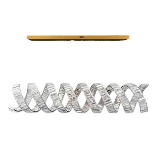 Collection Orione 2.0 Chandelier in Metal and Crystal by Jago For Sale