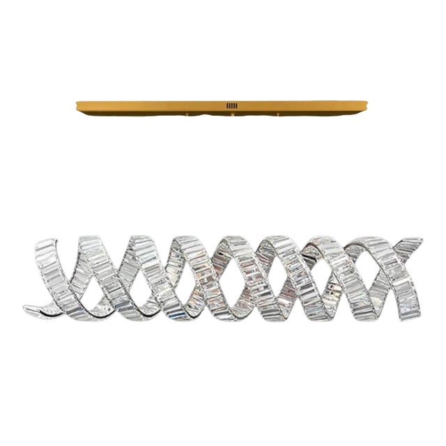 Collection Orione 2.0 Chandelier in Metal and Crystal by Jago For Sale