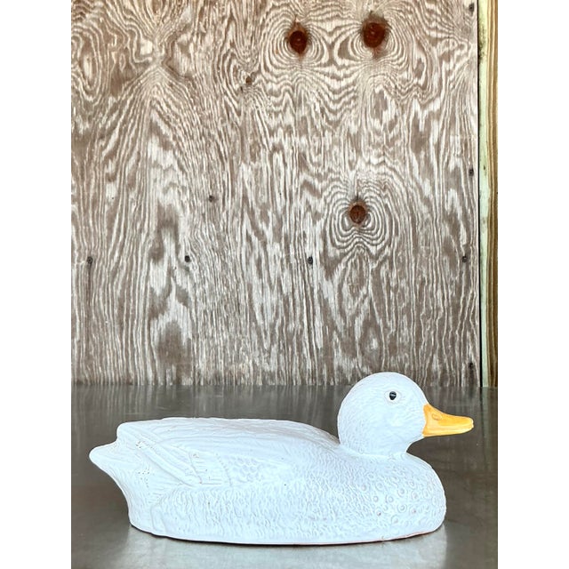 Vintage Mid-Century Modern Raymor Glazed Ceramic Duck For Sale In West Palm - Image 6 of 12
