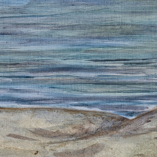 Paint Seagull Oceanscape Beach Oil Painting by Judy Rathburn Whitney For Sale - Image 7 of 8