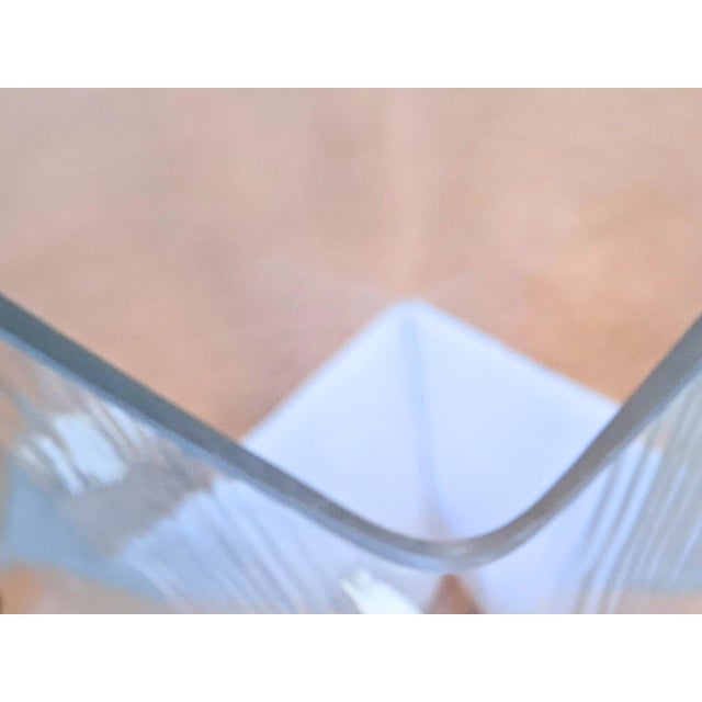 Vintage Minimalist Glass Floor Lamp, 1980s For Sale - Image 8 of 10