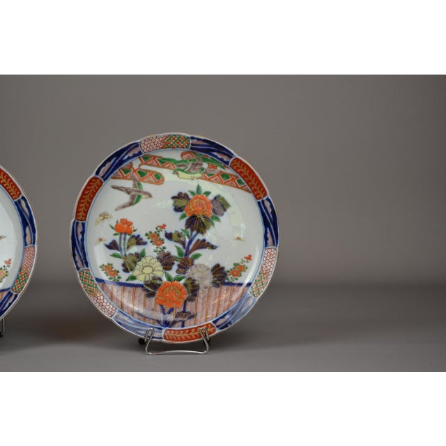 Antique Japanese Imari Plates, Set of 2 For Sale - Image 6 of 14