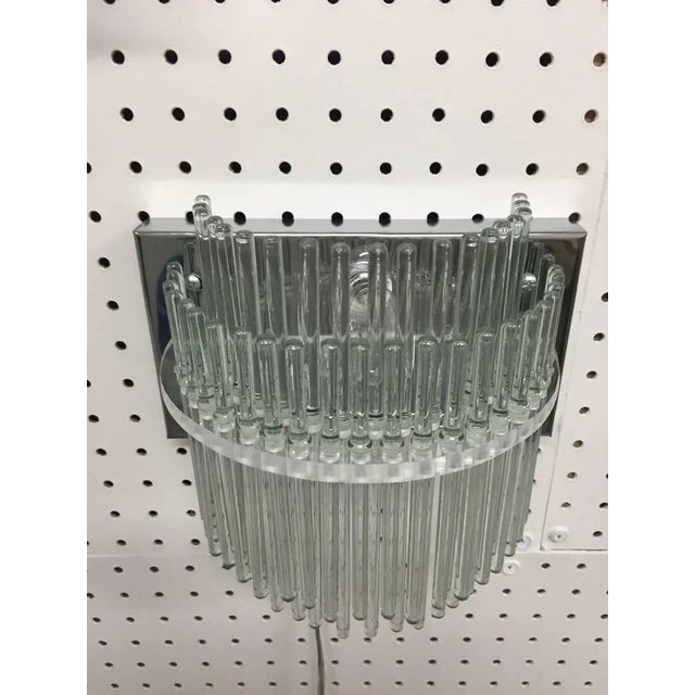 Mid-Century Modern Mid-Century Italian Sconces in the Style of Gaetano Sciolari - a Pair For Sale - Image 3 of 7