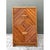 This vintage pencil reed filing cabinet showcases a striking contrast in surface pattern, with the two drawer fronts clad...