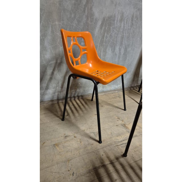 Mid-Century Modern Vintage Space Age Garden Chairs, 1970s, Set of 4 For Sale - Image 3 of 12