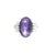 A striking cocktail ring crafted in platinum. The centerpiece is a captivating purple star sapphire, weighing 12.13...
