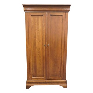 Durham Furniture Chambord Collection Solid Cherry Contemporary Traditional Style 41" Armoire 975-160 For Sale
